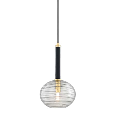 Hudson Valley Lighting Breton Single Light 9" Wide LED Mini Pendant Aged Brass