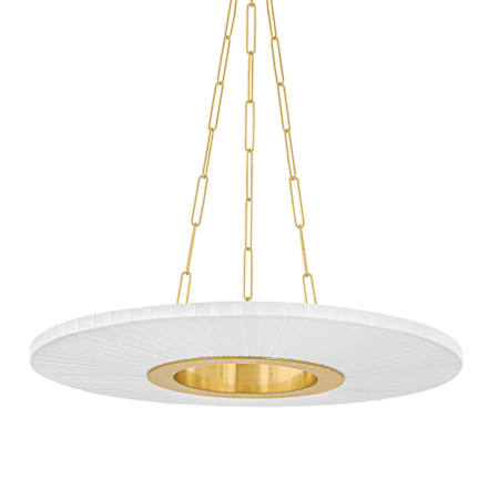 Hudson Valley Lighting Prattsburgh 30" Wide Ring Chandelier Aged Brass