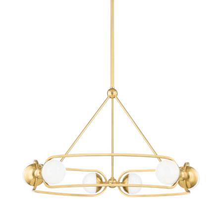 Hudson Valley Lighting Hartford 31" Wide 2700K LED Ring Chandelier Aged Brass