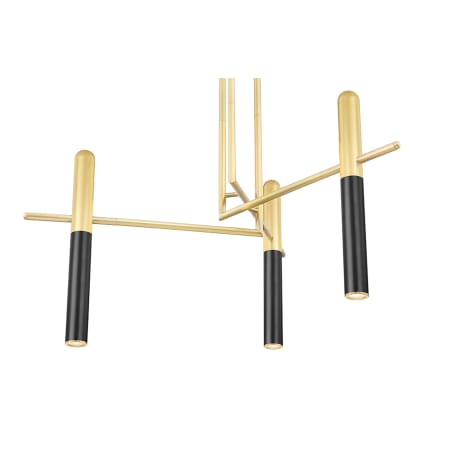 Hudson Valley Lighting Thurston 3 Light 50" Wide LED Abstract Chandelier Aged Old Bronze