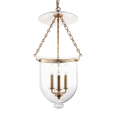 Hudson Valley Lighting Hampton 3 Light 12" Wide Taper Candle Pendant Aged Brass