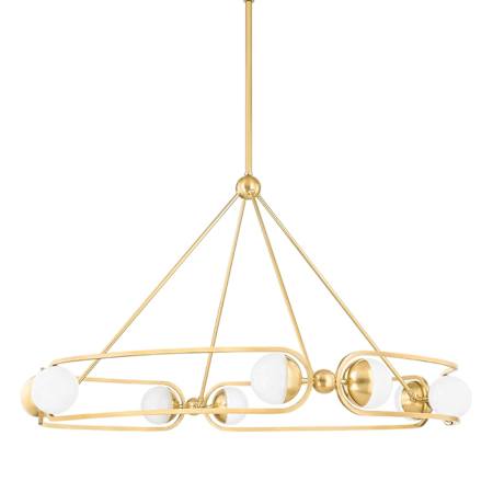 Hudson Valley Lighting Hartford 41" Wide 2700K LED Ring Chandelier Aged Brass