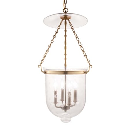 Hudson Valley Lighting Hampton 4 Light 15" Wide Taper Candle Pendant Aged Brass