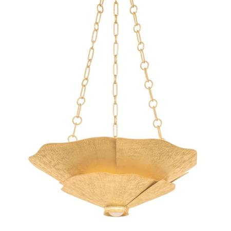 Hudson Valley Lighting Spring Valley 4 Light 24" Wide Pendant Vintage Gold Leaf