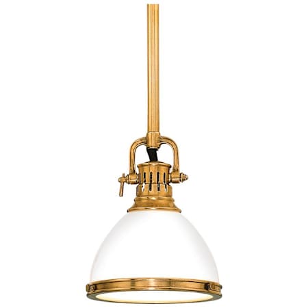 Hudson Valley Lighting Randolph Single Light 7" Wide Mini Pendant Aged Brass