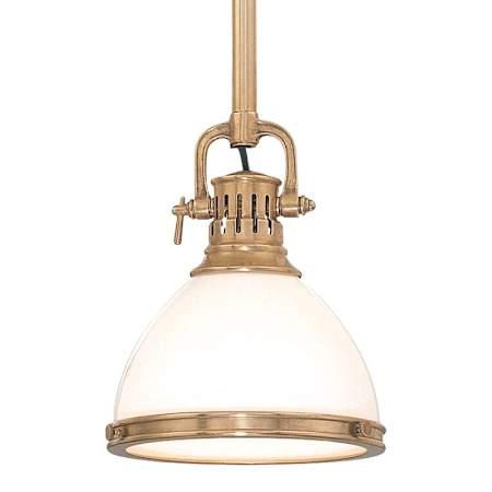 Hudson Valley Lighting Randolph Single Light 10" Wide Pendant Aged Brass