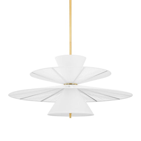 Hudson Valley Lighting Esperance 2 Light 42" Wide Chandelier Aged Brass