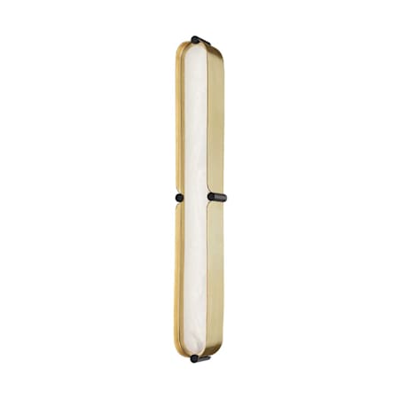 Hudson Valley Lighting Tribeca 24" Tall LED Bathroom Sconce Aged Brass / Black
