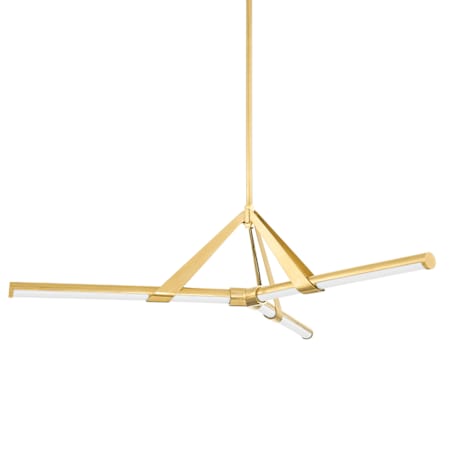 Hudson Valley Lighting Jonas 3 Light 46" Wide LED Sputnik Chandelier Aged Brass
