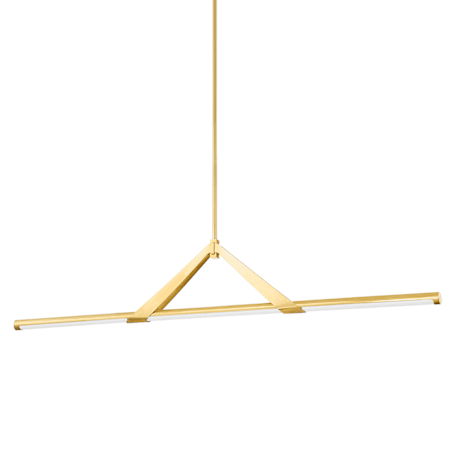 Hudson Valley Lighting Jonas 6" Wide LED Linear Pendant Aged Brass