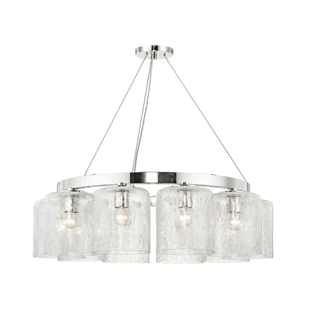 Hudson Valley Lighting Charles 10 Light 35" Wide Ring Chandelier Polished Nickel
