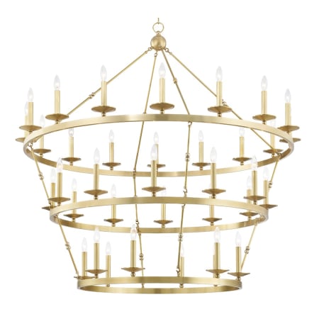 Hudson Valley Lighting Allendale 36 Light 58" Wide Taper Candle Chandelier Aged Brass