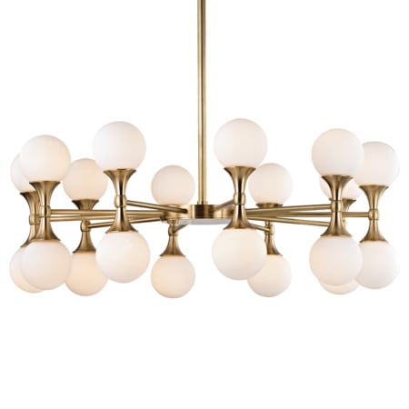 Hudson Valley Lighting Astoria 20 Light 36" Wide LED Chandelier Aged Brass