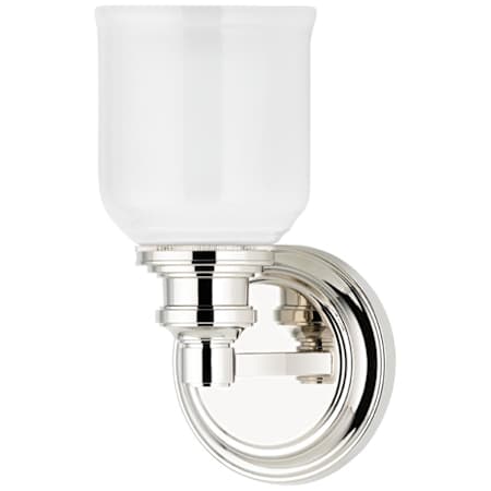 Hudson Valley Lighting Windham Single Light 10" Tall Bathroom Sconce Polished Nickel