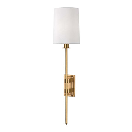 Hudson Valley Lighting Fredonia Single Light 23" Tall Wall Sconce Aged Brass