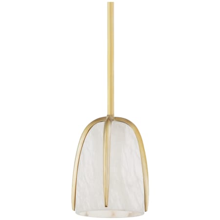 Hudson Valley Lighting Wheatley 7" Wide Mini Pendant Aged Brass