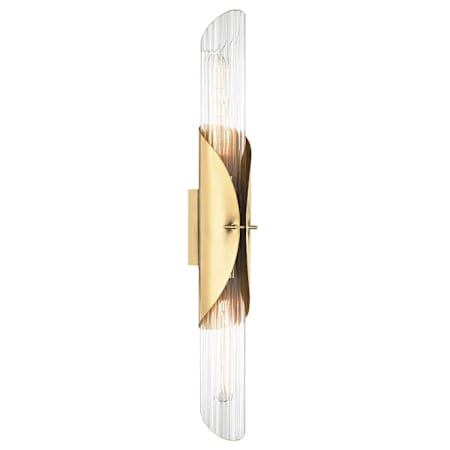 Hudson Valley Lighting Lefferts 2 Light 26" Tall Wall Sconce Aged Brass