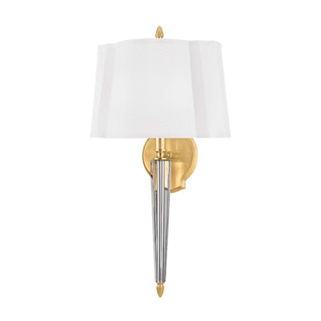 Hudson Valley Lighting Oyster Bay 2 Light 22" Tall Wall Sconce Aged Brass