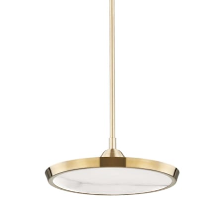Hudson Valley Lighting Draper 16" Wide LED Pendant Aged Brass