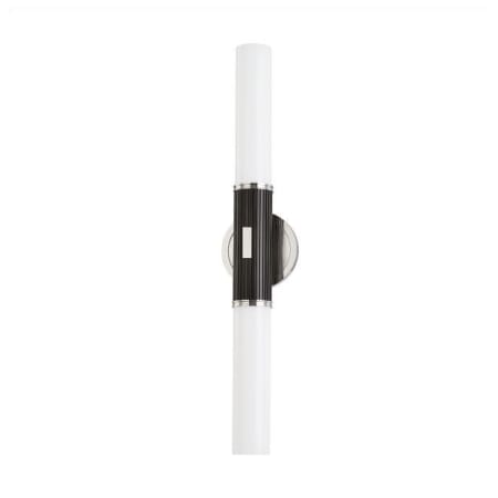 Hudson Valley Lighting Crewe 2 Light 26" Tall Wall Sconce Polished Nickel