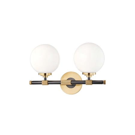 Hudson Valley Lighting Bowery 2 Light 15" Wide Bathroom Vanity Light Aged Old Bronze