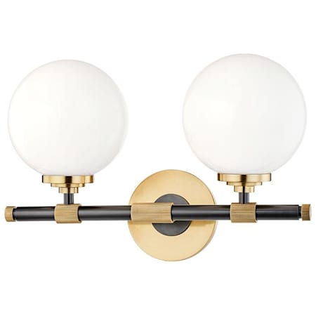 Hudson Valley Lighting Bowery 2 Light 15" Wide Bathroom Vanity Light Aged Old Bronze