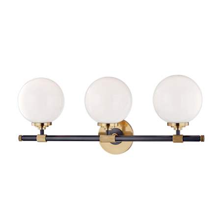Hudson Valley Lighting Bowery 3 Light 24" Wide Bathroom Vanity Light Aged Old Bronze