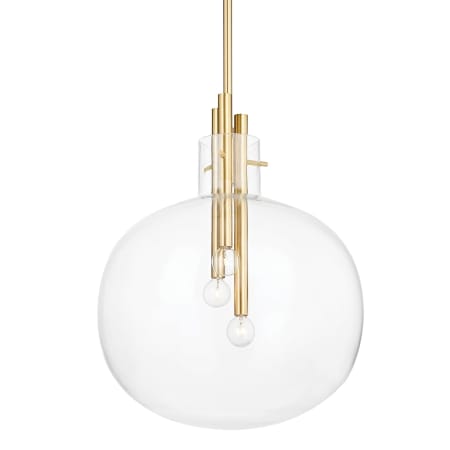 Hudson Valley Lighting Hempstead 3 Light 18" Wide Pendant Aged Brass