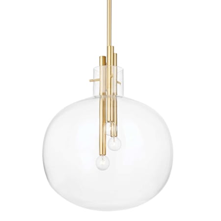Hudson Valley Lighting Hempstead 3 Light 18" Wide Pendant Aged Brass