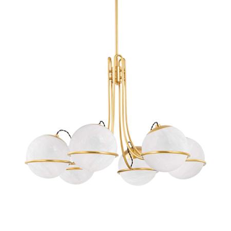 Hudson Valley Lighting Hingham 6 Light 40" Wide Chandelier Aged Brass