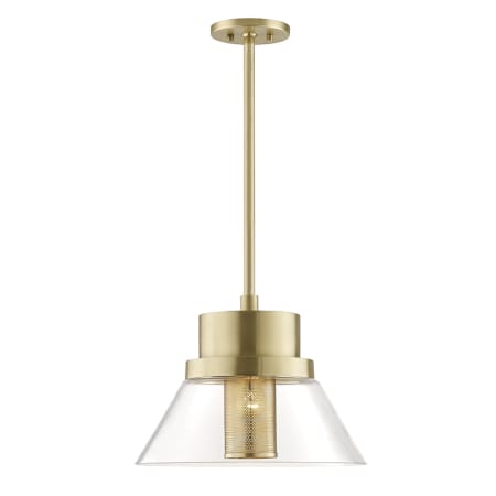 Hudson Valley Lighting Paoli Single Light 16" Wide Pendant Aged Brass
