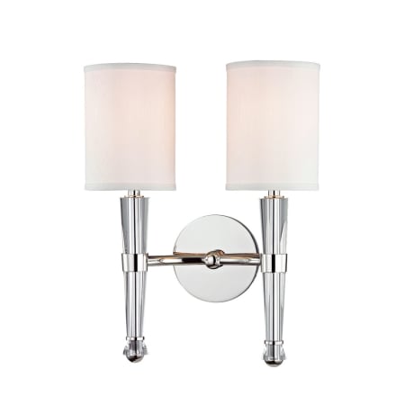 Hudson Valley Lighting Volta 2 Light 15" Tall Wall Sconce Polished Nickel