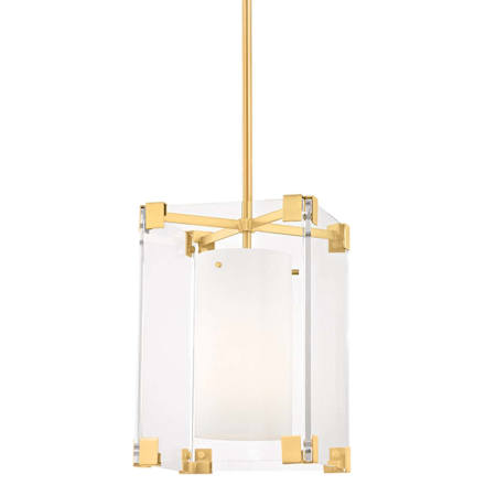 Hudson Valley Lighting Achilles Single Light 13" Wide Pendant Aged Brass