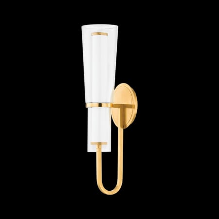 Hudson Valley Lighting Vancouver 20" Tall Wall Sconce Aged Brass