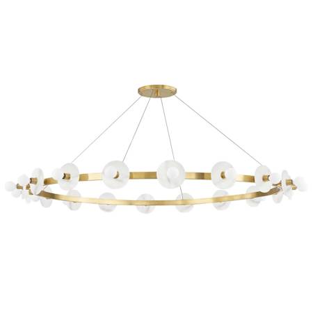 Hudson Valley Lighting Austen 18 Light 58" Wide Ring Chandelier Aged Brass