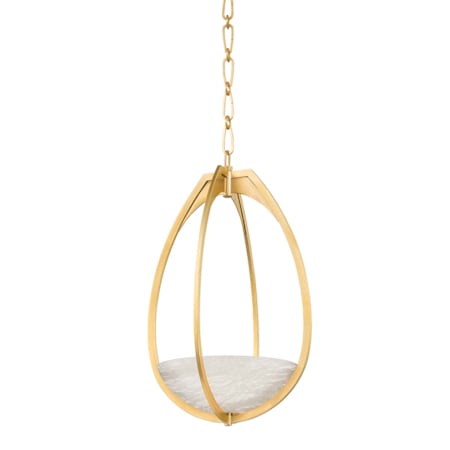 Hudson Valley Lighting Lloyd 14" Wide LED Pendant Aged Brass