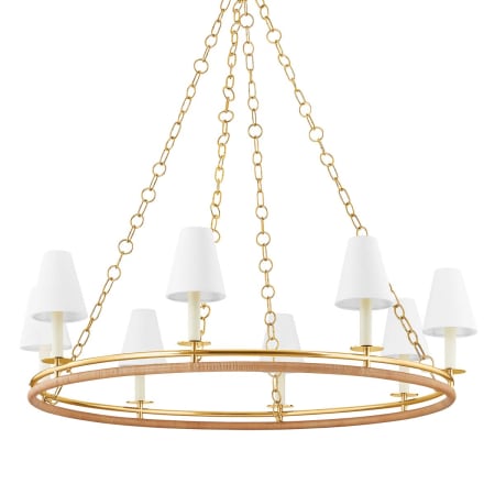 Hudson Valley Lighting Swanton 8 Light 43" Wide Candle Style Chandelier Aged Brass