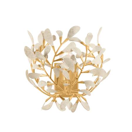 Hudson Valley Lighting Maybrook 12" Tall Wall Sconce Vintage Gold Leaf