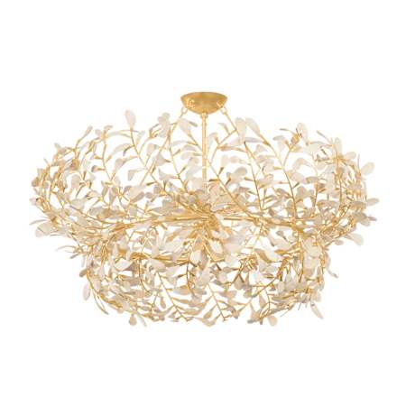 Hudson Valley Lighting Maybrook 8 Light 40" Wide Abstract Waterfall Chandelier Vintage Gold Leaf