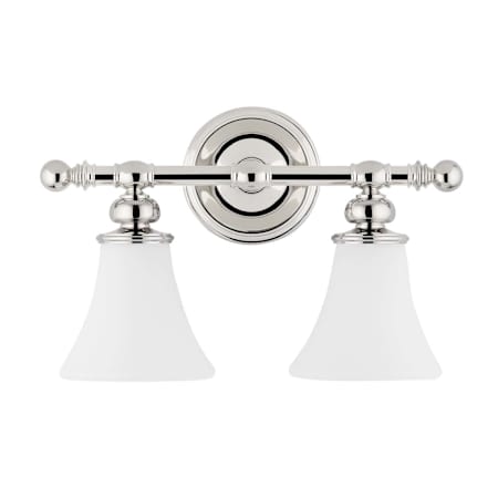 Hudson Valley Lighting Weston 2 Light 16" Wide Bathroom Vanity Light Polished Nickel