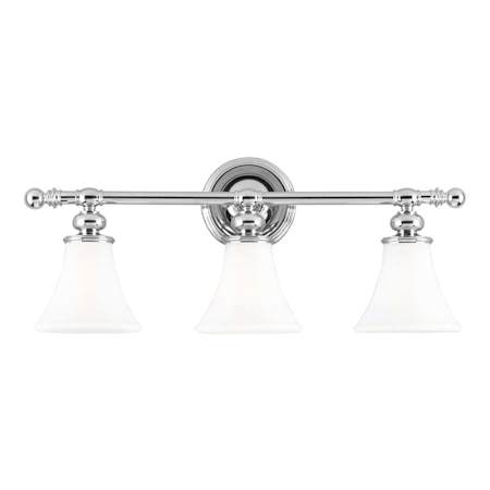Hudson Valley Lighting Weston 3 Light 25" Wide Bathroom Vanity Light Polished Nickel