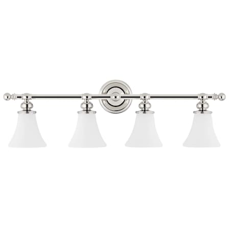 Hudson Valley Lighting Weston 4 Light 34" Wide Bathroom Vanity Light Polished Nickel
