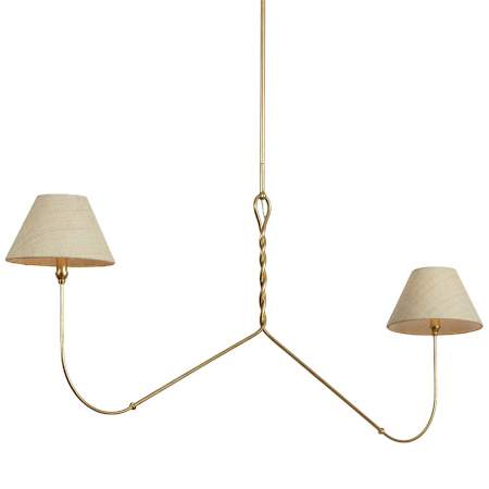 Hudson Valley Lighting Dekalb 2 Light 10" Wide Chandelier Vintage Gold Leaf