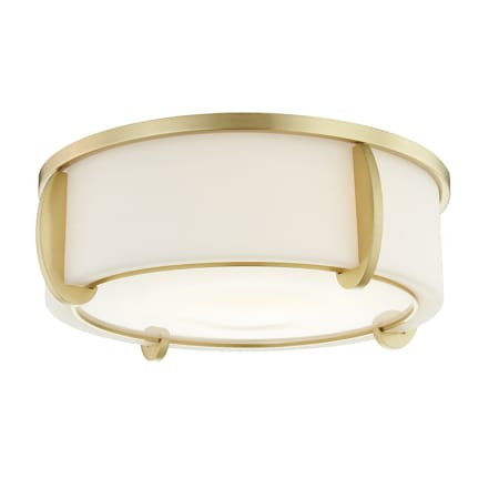 Hudson Valley Lighting Talon 3 Light 16" Wide Flush Mount Drum Ceiling Fixture Aged Brass