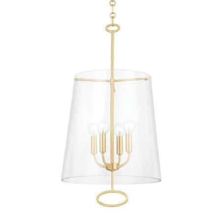 Hudson Valley Lighting James 4 Light 15" Wide Pendant Aged Brass