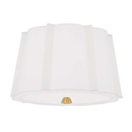 Hudson Valley Lighting Humphrey 2 Light 17" Wide Flush Mount Ceiling Fixture Aged Brass
