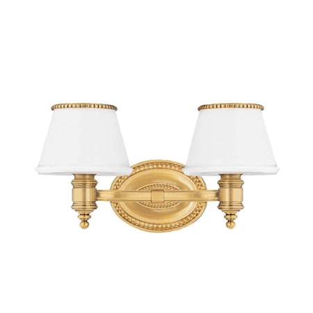 Hudson Valley Lighting Richmond 2 Light 15" Wide Bathroom Vanity Light Flemish Brass