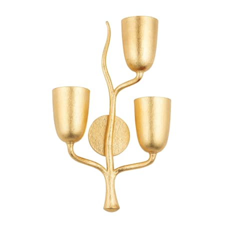 Hudson Valley Lighting Vine 3 Light 14" Wide Wall Sconce Gold Leaf
