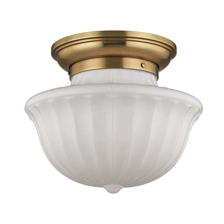 Hudson Valley Lighting Dutchess 2 Light 15" Wide Semi-Flush Ceiling Fixture Aged Brass