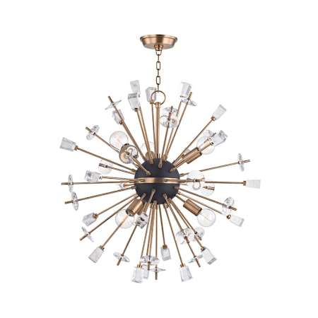 Hudson Valley Lighting Liberty 6 Light 32" Wide Sputnik Chandelier Aged Brass
